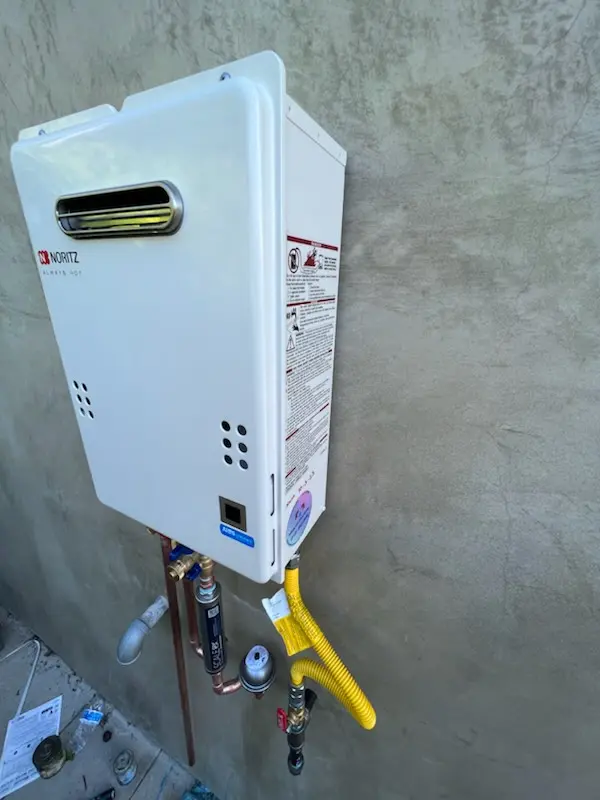 Tankless water heater installation for Sanctuary Village homes